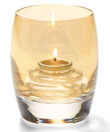 3-3/4"H Gold Lustre Glass Contour™ Votive