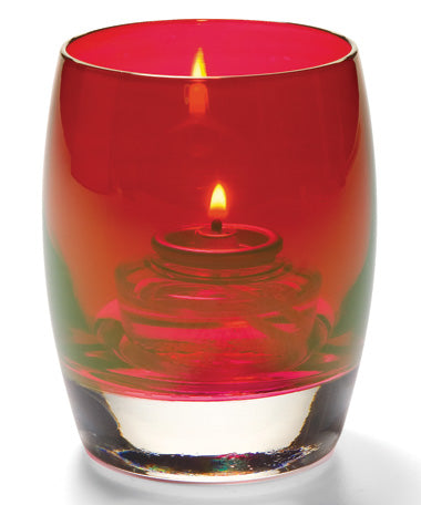 3-3/4"H Ruby Lustre Glass Contour™ Votive