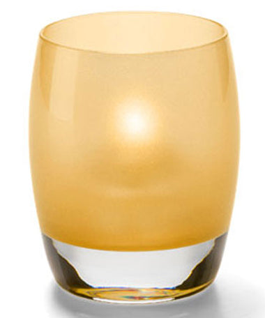 3-3/4"H Satin Gold Glass Contour™ Votive