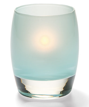 3-3/4"H Satin Seafoam Glass Contour™ Votive
