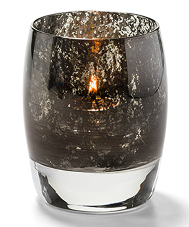 3-3/4"H Antique Black Glass Contour™ Votive