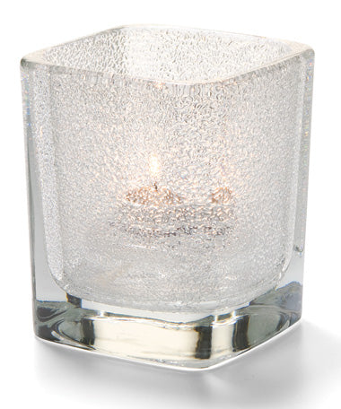 3-1/2"H Clear Glass Square Tetra™ Votive
