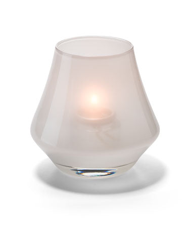 3-1/2"H Satin Linen Bell-Form Glass Chime™ Votive Lamp