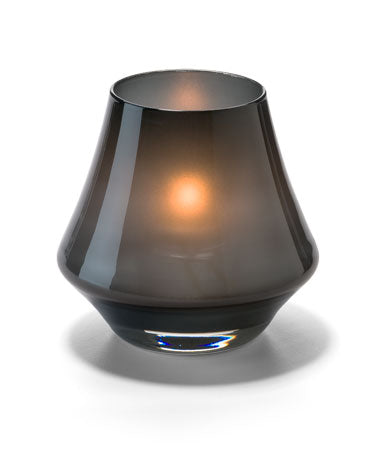 3-1/2"H Satin Midnight Bell-Form Glass Chime™ Votive Lamp