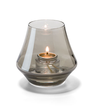 3-1/2"H Smoke Lustre Bell-Form Glass Chime™ Votive Lamp
