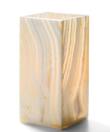 6-5/8"H Square Alabaster Luxor™ Lamp
