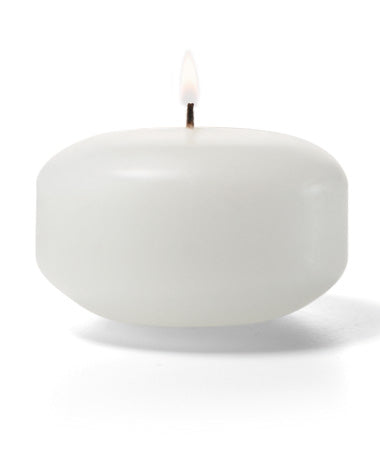 1-3/16"H White Wax Select Wax® Floating Candle