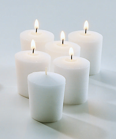 2"H White Tapered Wax Select Wax® Food Warmer Votive Candle, 15-Hour