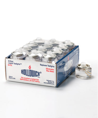Clear Plastic Liquid Tealight™ Fuel Cell, 8 hours