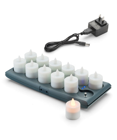 LED Amber Flameless Lighting V12 Candle Set