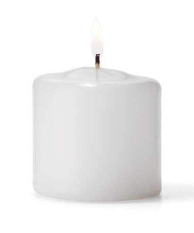 2-1/2"H White Wax Select Wax® Pillar Candle