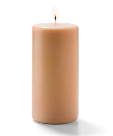 6"H Cappuccino Wax Select Wax® Pillar Candle