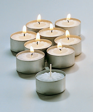 5/8"H Wax Select Wax® Tealight Candle, 5 hours