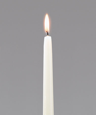 10"H Ivory Wax Select Wax® Taper Candle