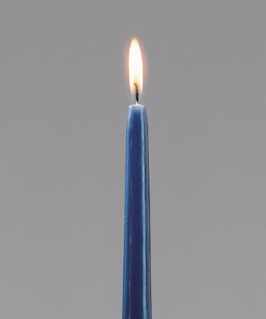 12"H Blue Wax Select Wax® Taper Candle