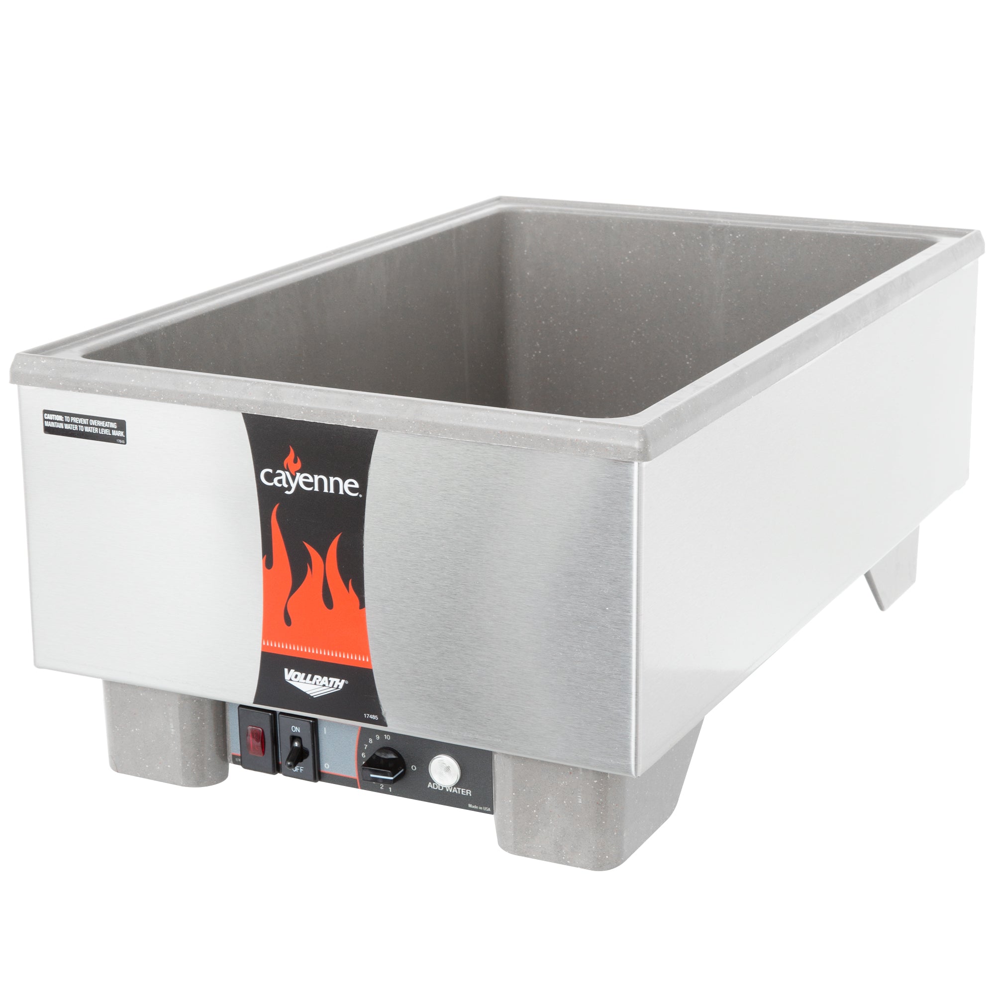 Full-size 230-volt full-size Cayenne® Heat 'N Serve countertop rethermalizer