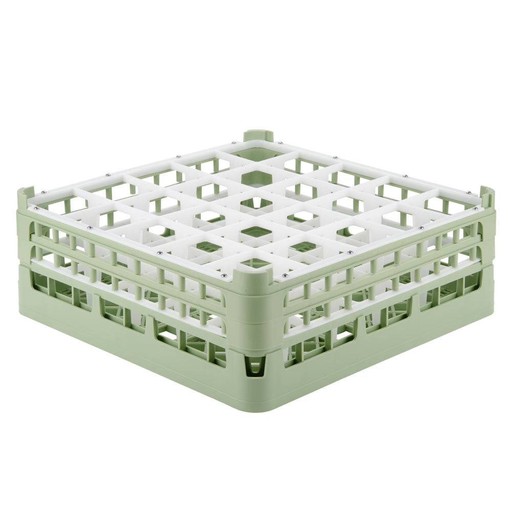 25-compartment tall plus Signature full-size compartment rack in Light Green and top extender in Light Green