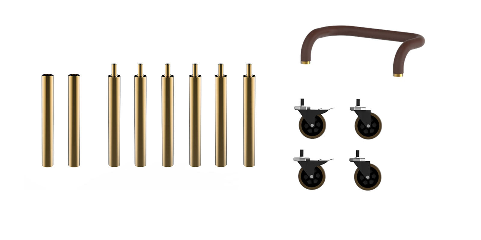 Segments Casters & Handles Rollin