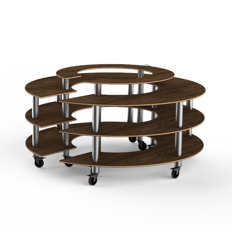 Round Market Station L 81.5" W 81.5" Modular