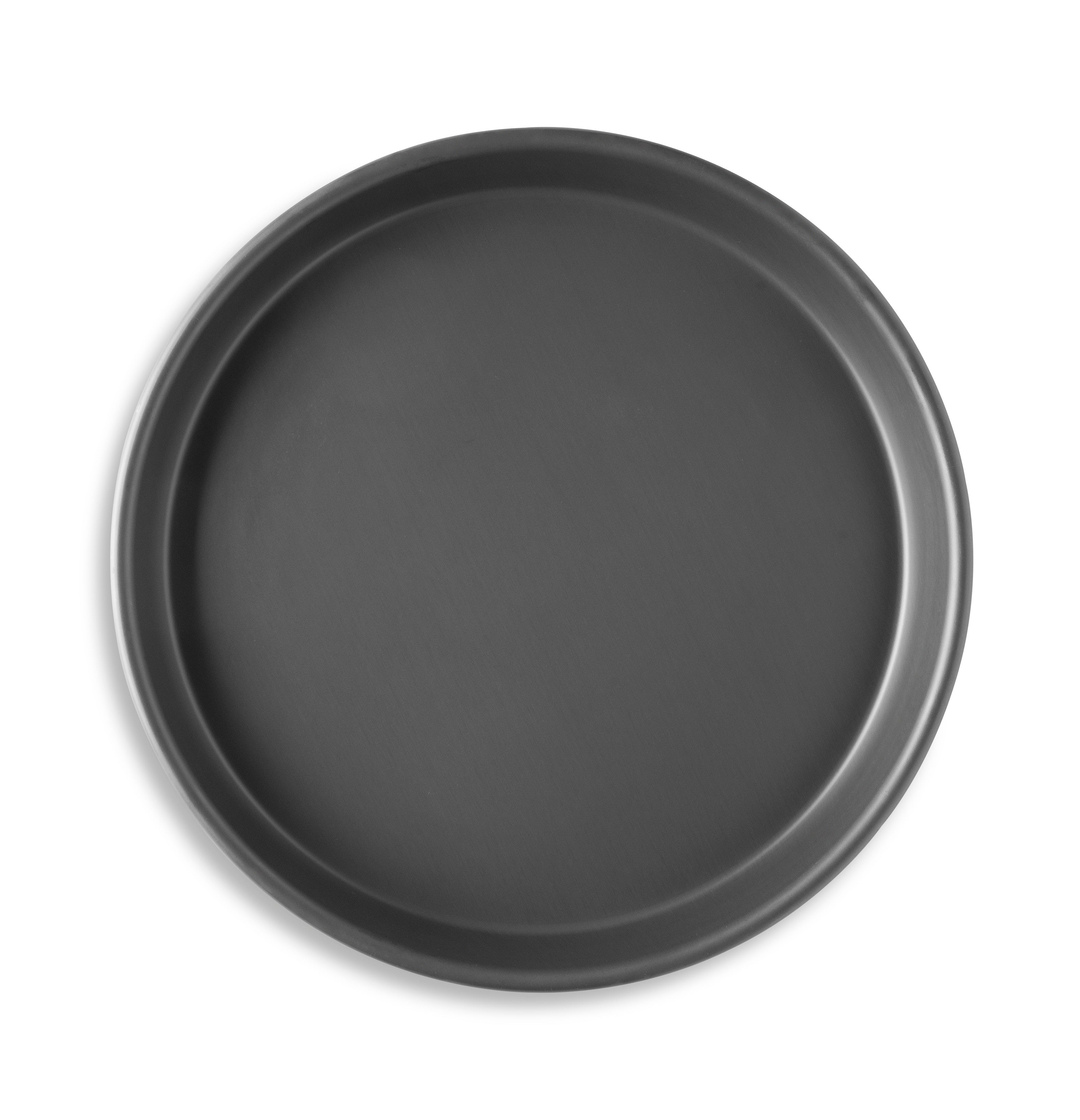 12" Solid Tapered Deep Dish Pizza Pan with Hard Coat Anodized Finish