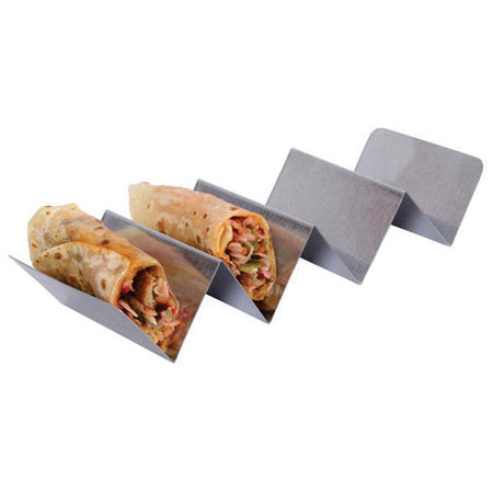 11-1/2" Stainless Steel Taco Holder, Holds 3-4 Tacos