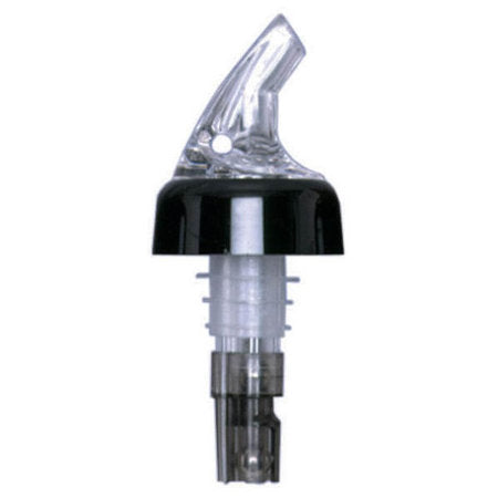 1 oz. Posi-Por™ 2000 Liquor Pourer, Clear with Black Collar