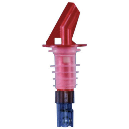 3/4 oz. Posi-Por™ Liquor Pourer, Red with No Collar