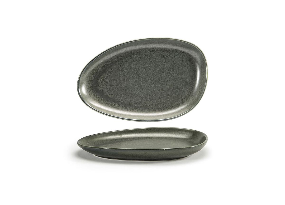 Kiln 14” x 9” Sage Oval Platter