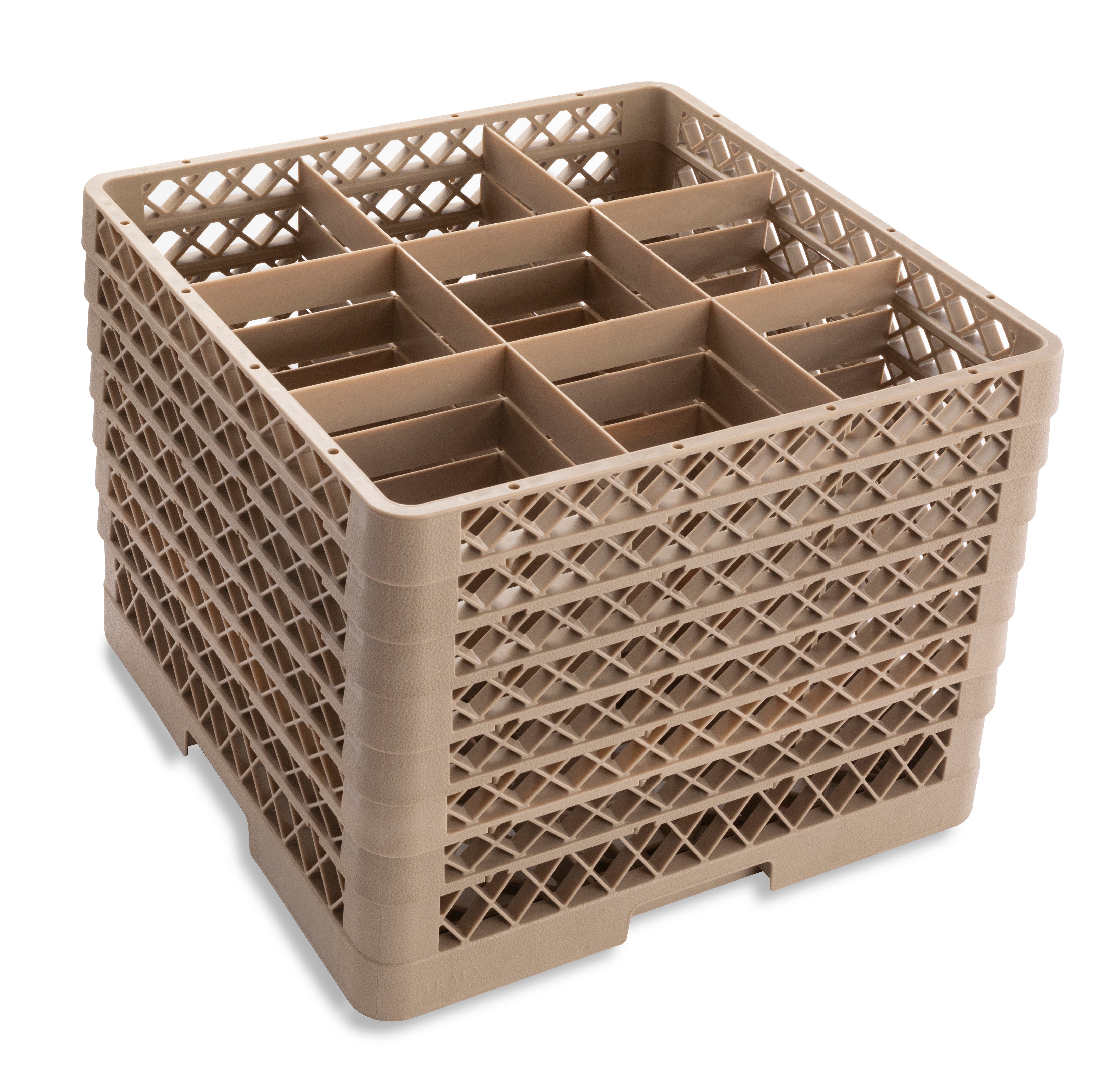 9-Compartment Square Traex® Full Size Rack with Five Extenders