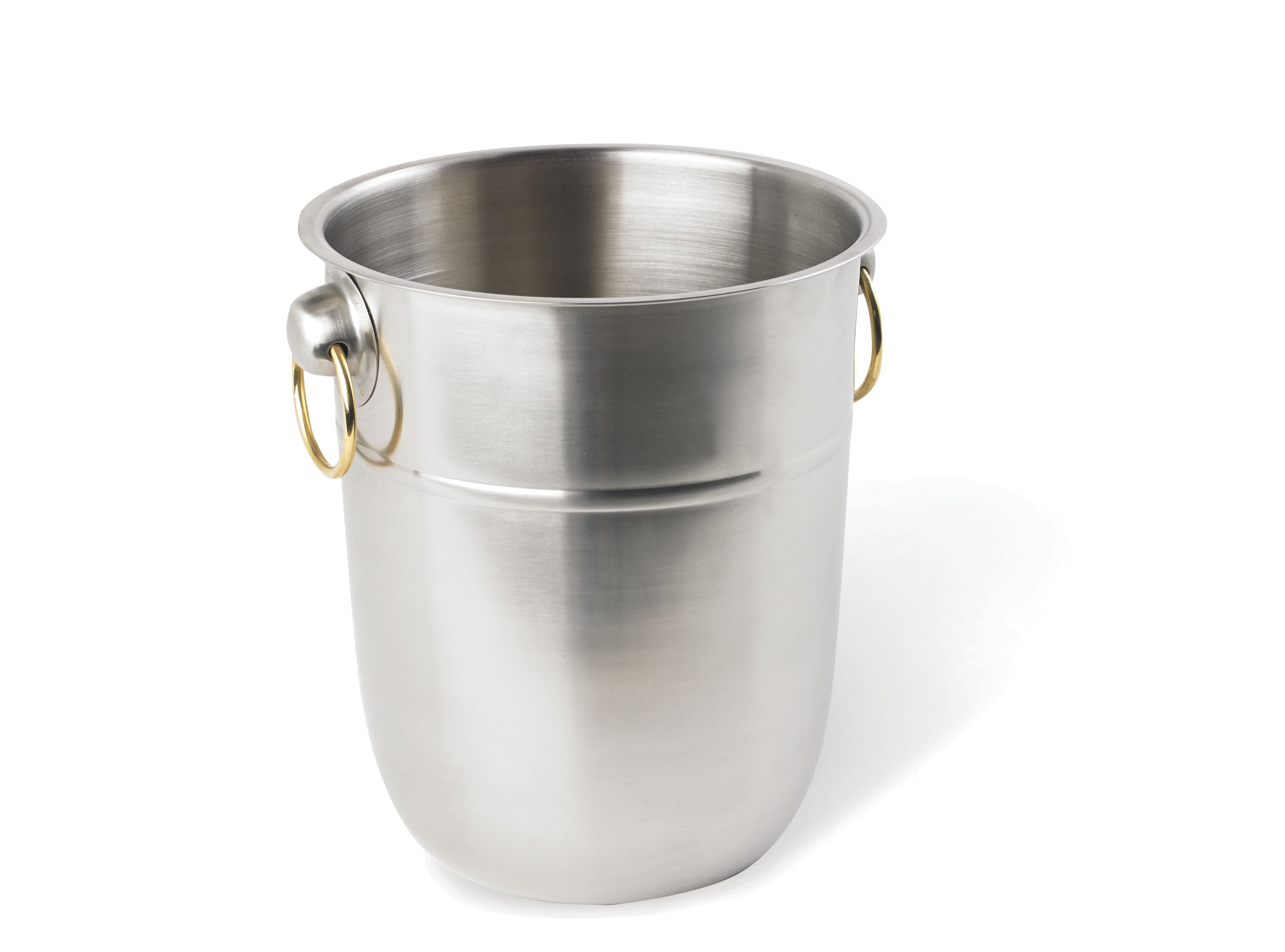 8-quart stainless steel wine bucket with satin finish