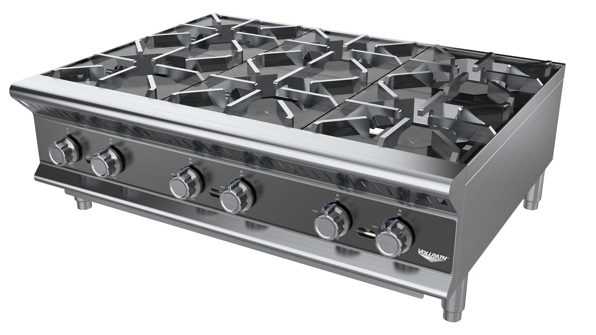 36-Inch 6-Burner Countertop Gas Hot Plate