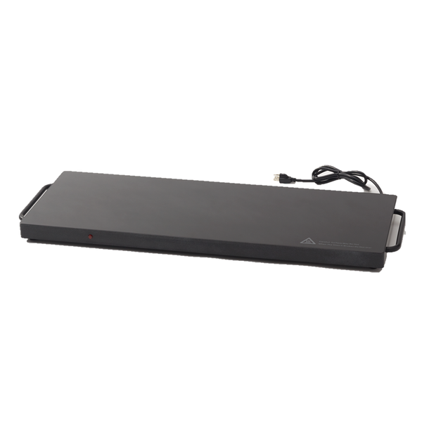 Large Warming Tray 38.5" Tempered Glass Black Titanium 400W