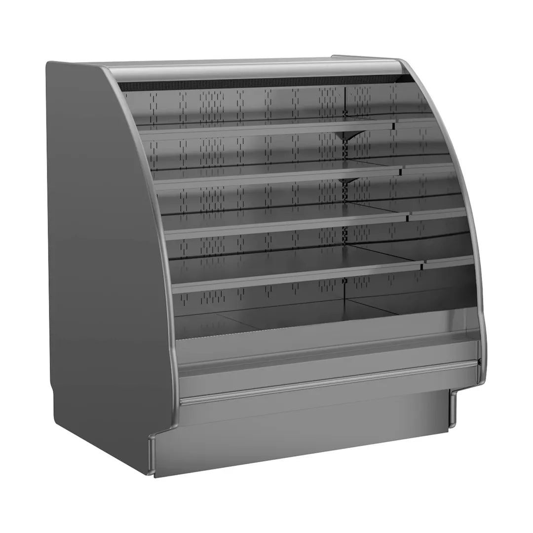 Fusion® Refrigerated Self-Service Case with Curved Profile, 99-3/4"W x 43"D x 55-5/8"H