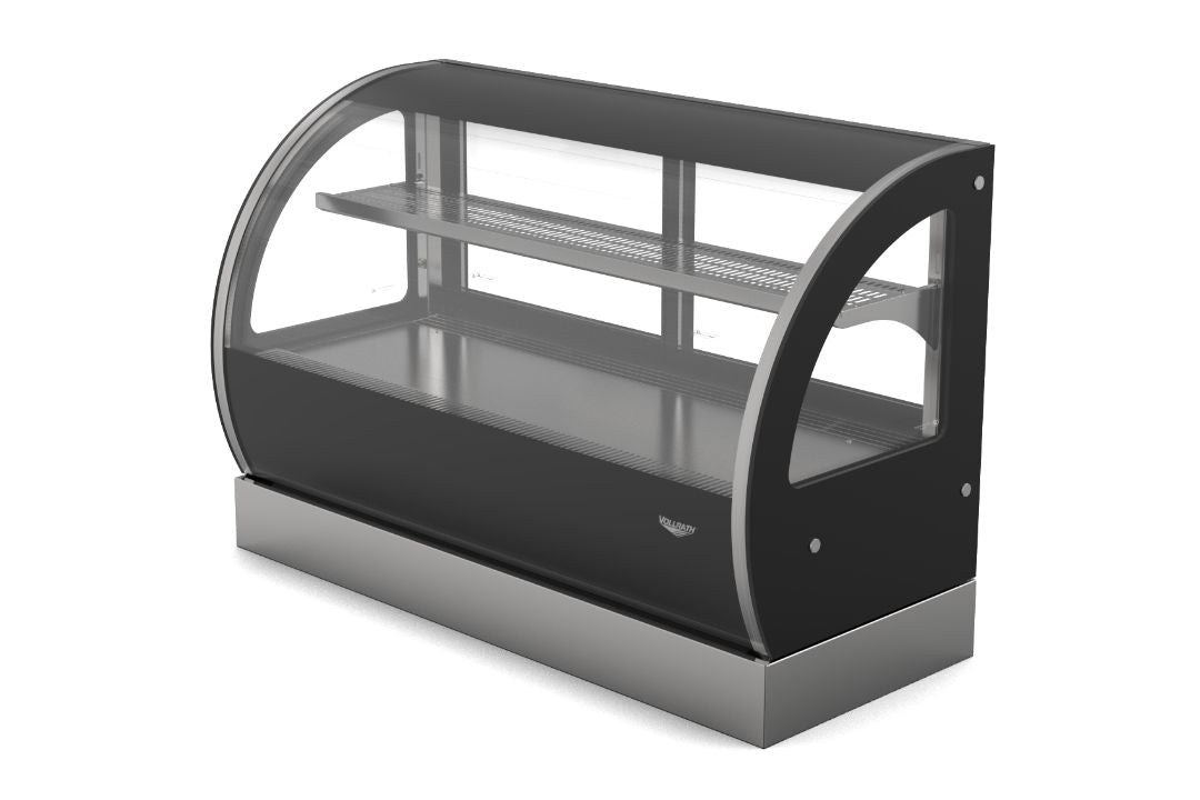 48-Inch-Wide 120-Volt Curved-Glass Countertop Refrigerated Deli Display Case with Rear Access