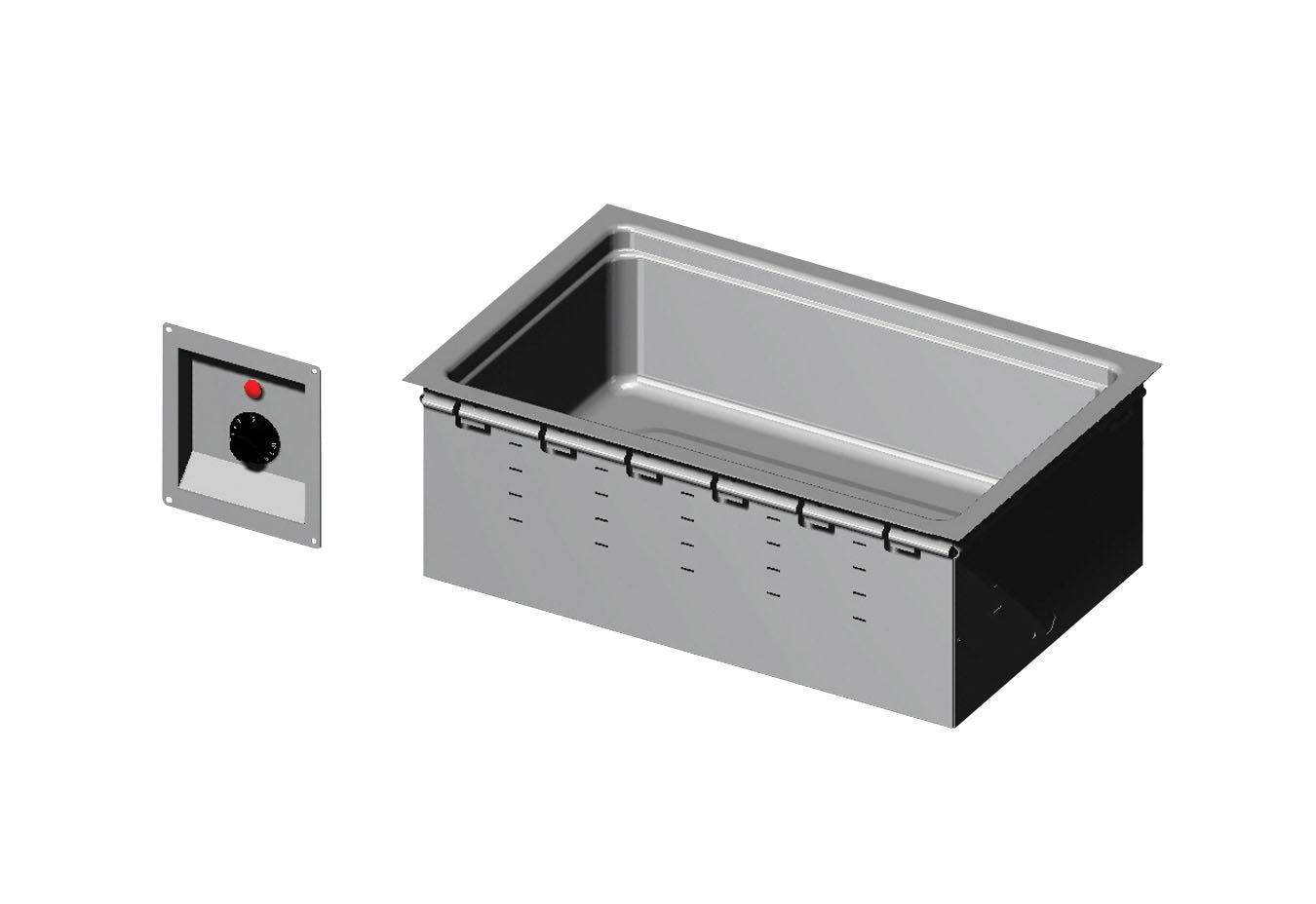 208 to 240 Volt Bottom-Mount Hot Well with Standard Drain and Thermostatic Controls