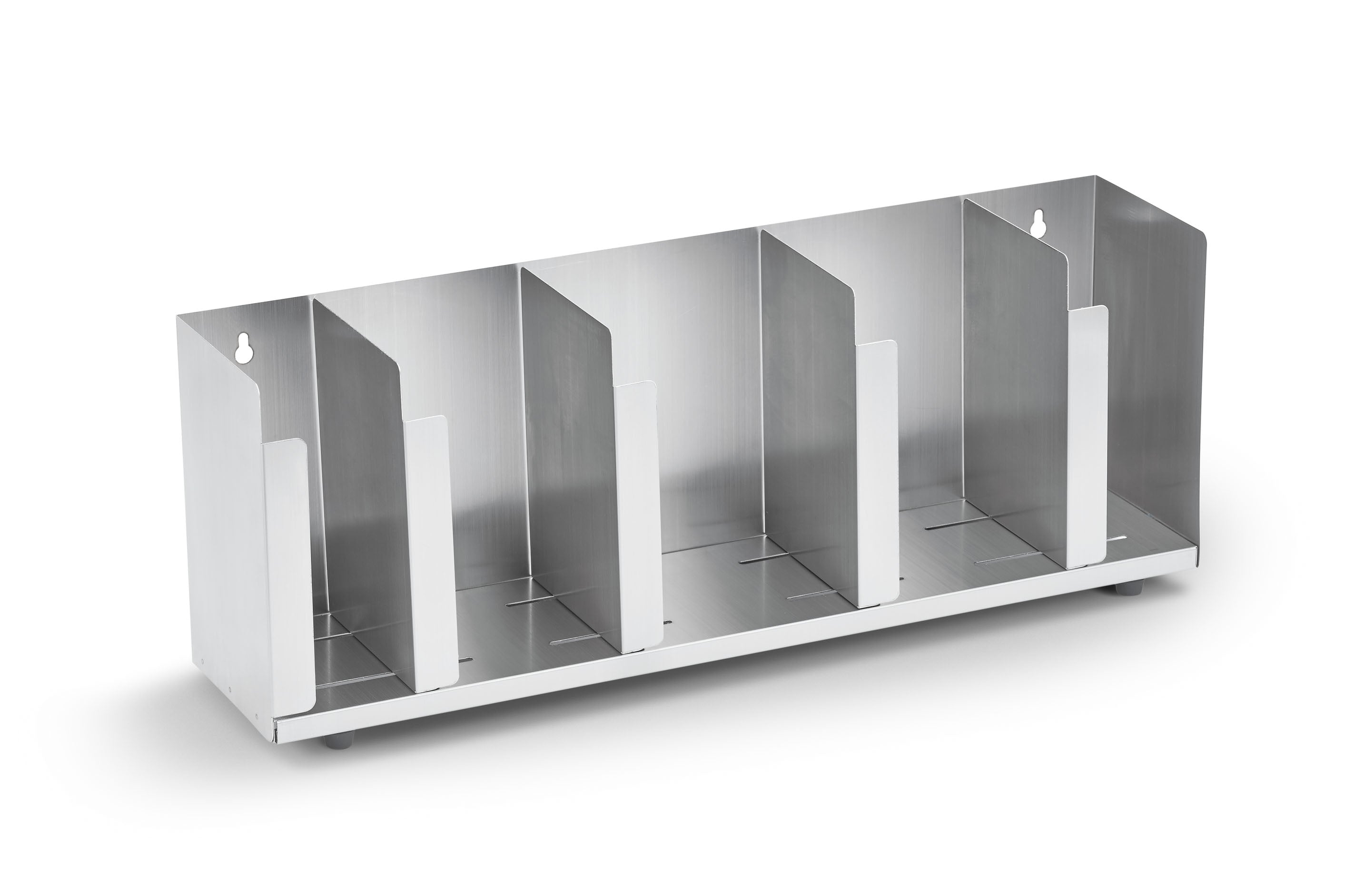 Horizontal lid organizer with five adjustable lid compartments and one ...