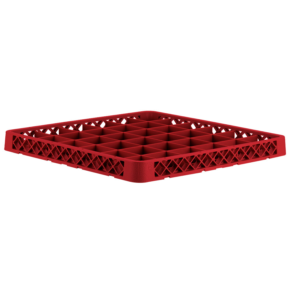 Traex® Full-Size Red 36 Compartment Glass Rack Extender