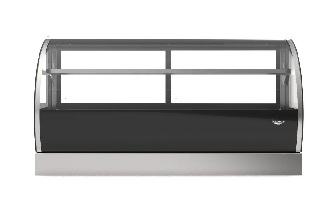 60-Inch-Wide 120-Volt Curved-Glass Countertop Refrigerated Deli Display Case with Rear Access
