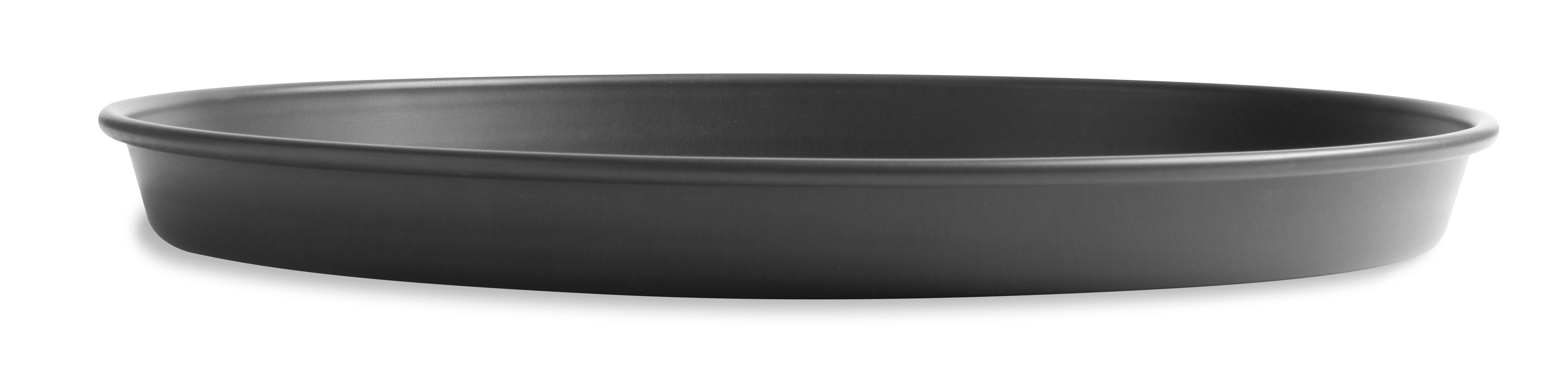 16.64" Solid Tapered Deep Dish Pizza Pan with Hard Coat Anodized Finish