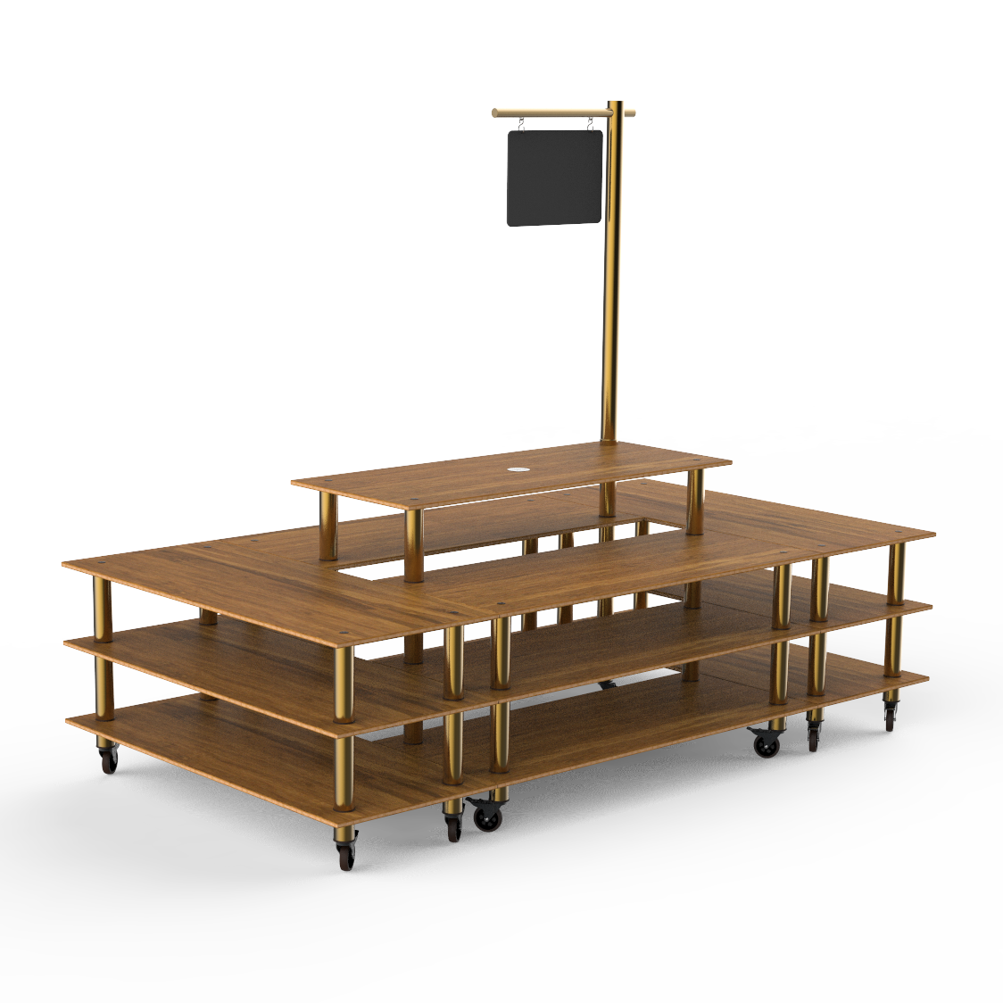 Square Market Station L 130.0" W 71.0" Modular