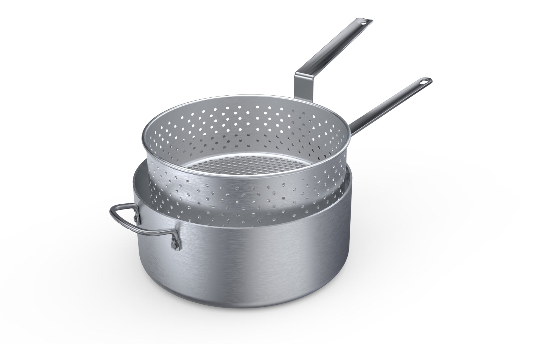 9-Quart Wear-Ever® Aluminum Fryer In Natural Finish and Plated Handle