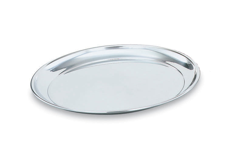 15 ⅞-inch stainless steel oval tray in mirror finish