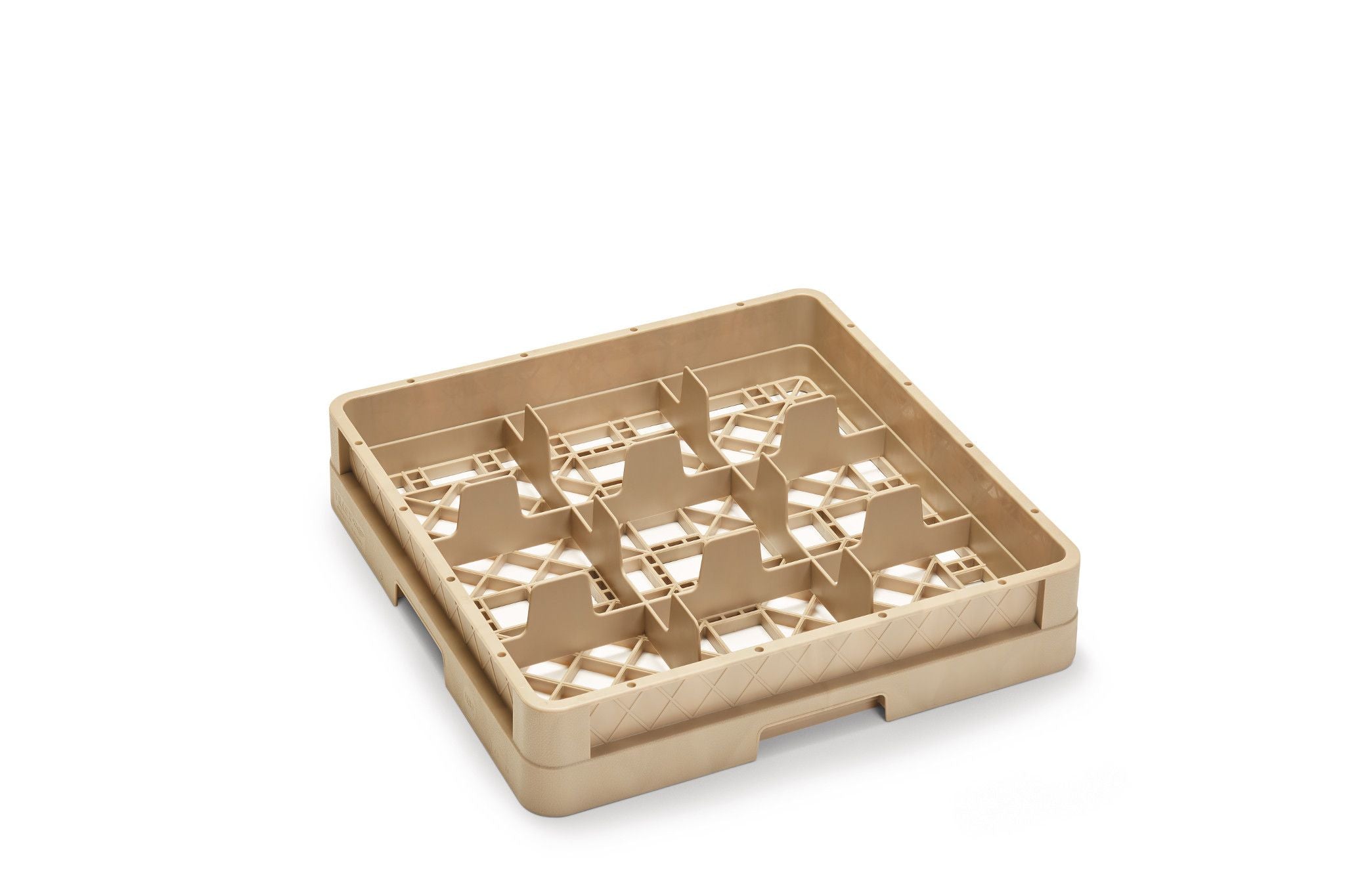 Full-Size Traex® Closed Wall 9 Compartment Rack in Beige