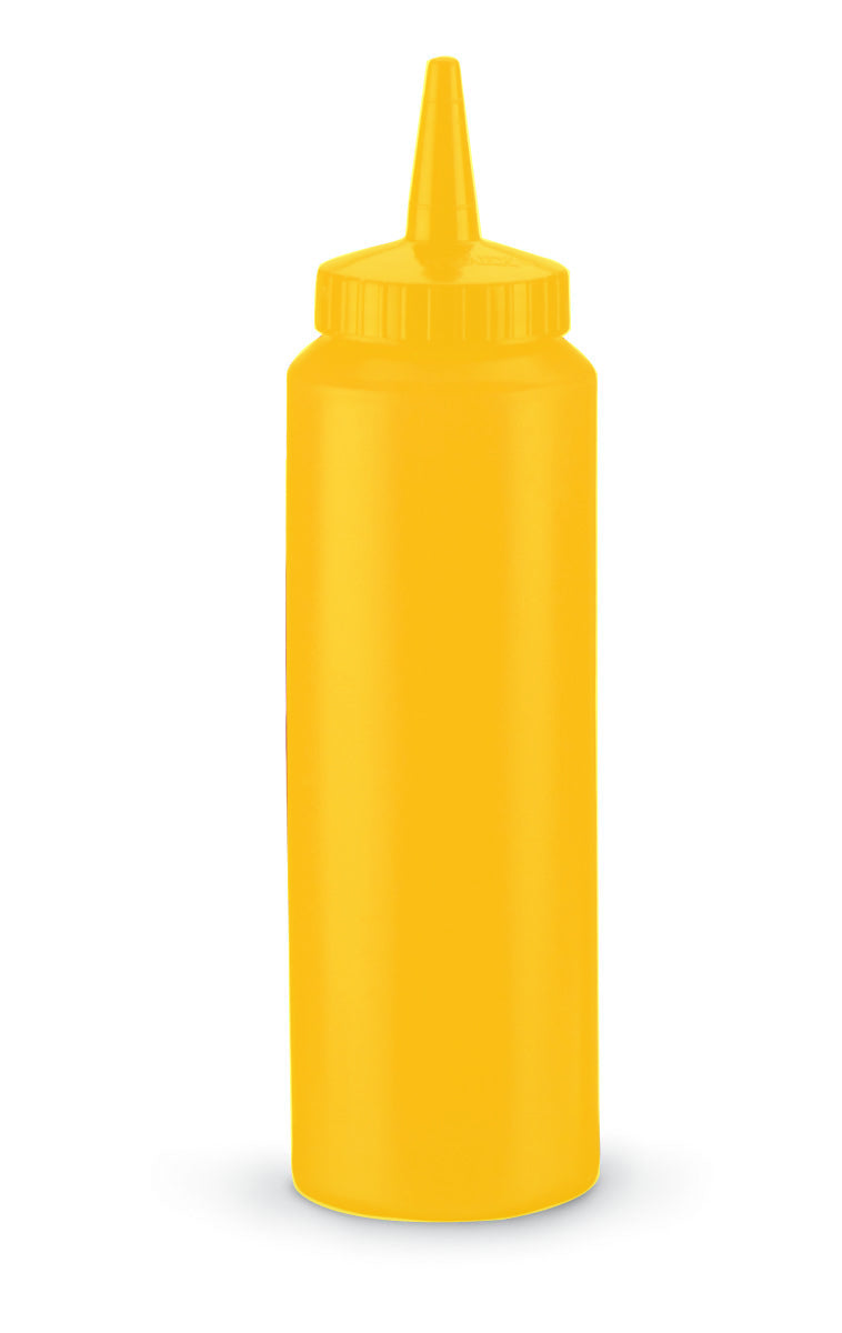 Traex® Squeeze Dispenser - Single tip standard opening / Bottle Color-Yellow / Top Color-Yellow