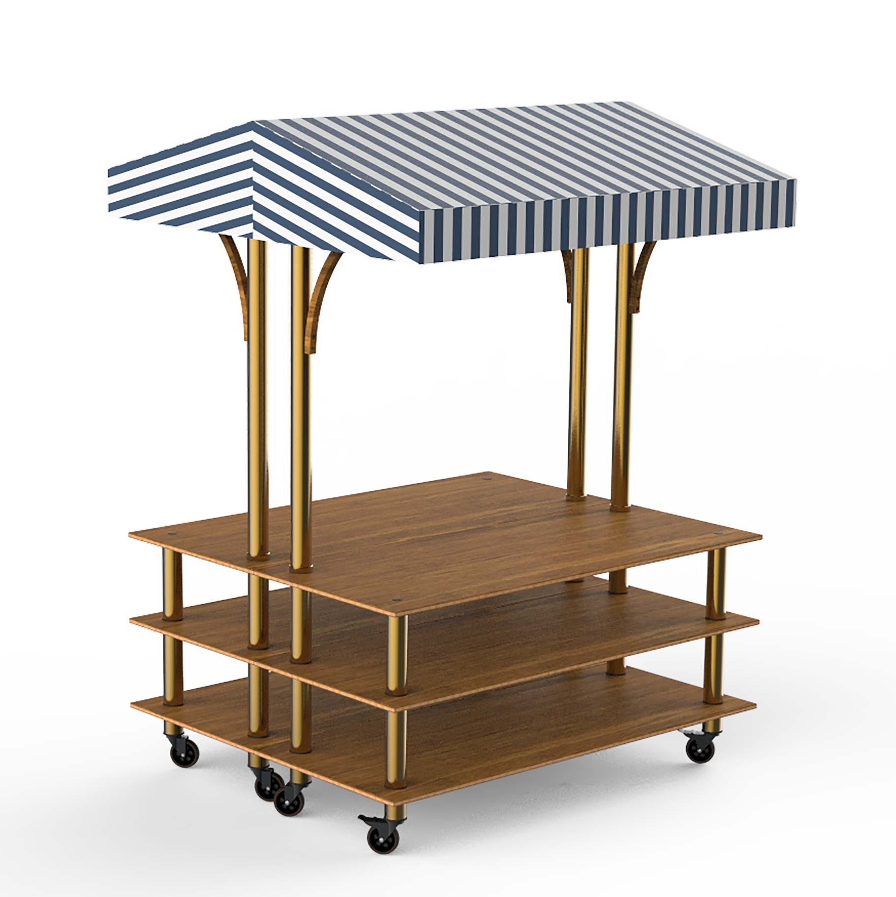Back To Back Market Station L 71.0" W 59.0" Modular