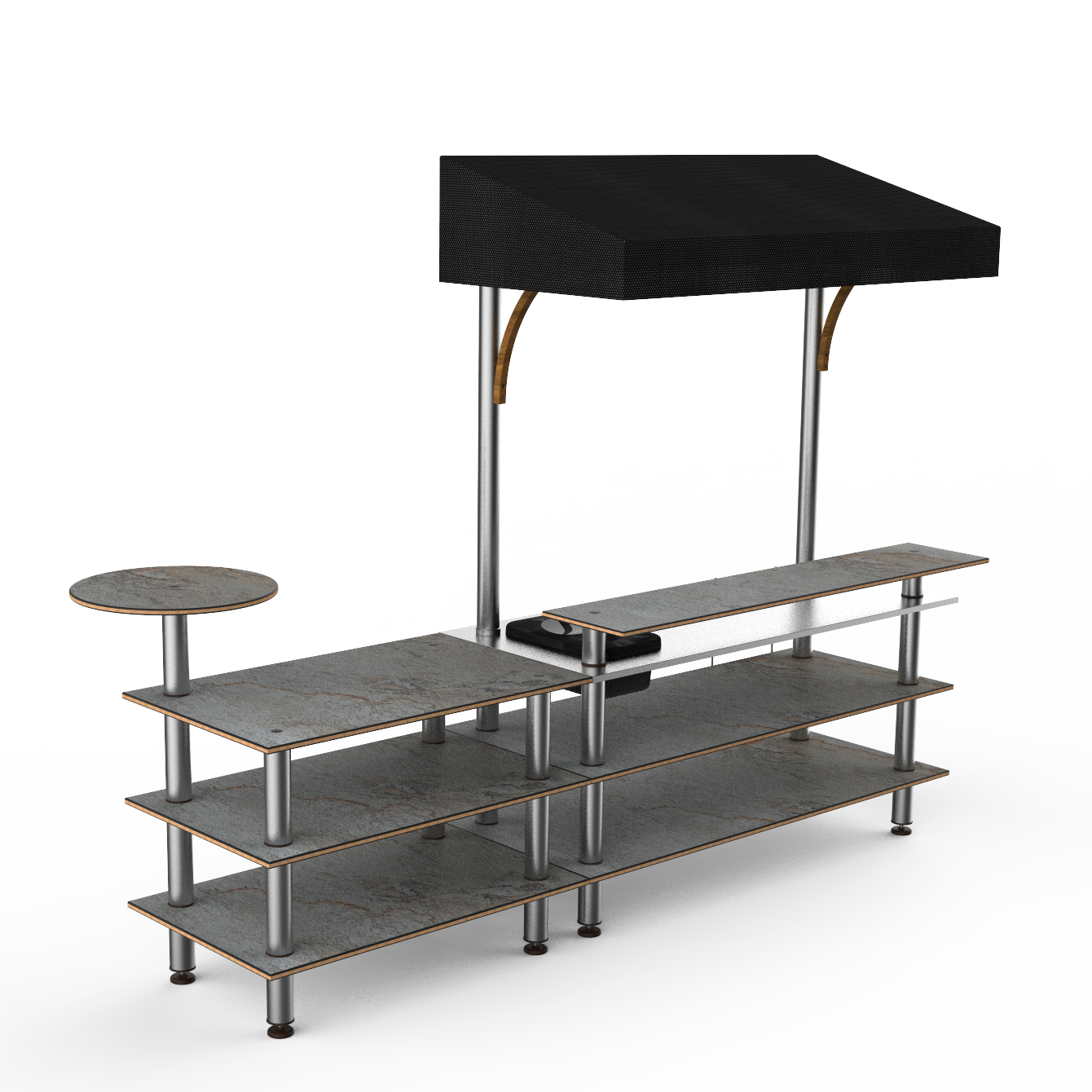 Mixology Bar Station L 125.0" W 41.0" Modular