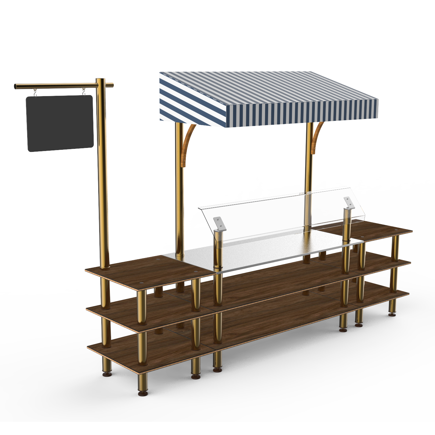 Classic Canopy Station L 130.0" W 33.0" Modular