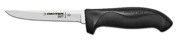 Dexter® 360™ Scalloped Utility Knife, 5", Black