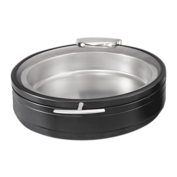 Round Titanium Chafer Stand for 6 qt. Radiance Induction Buffet Server