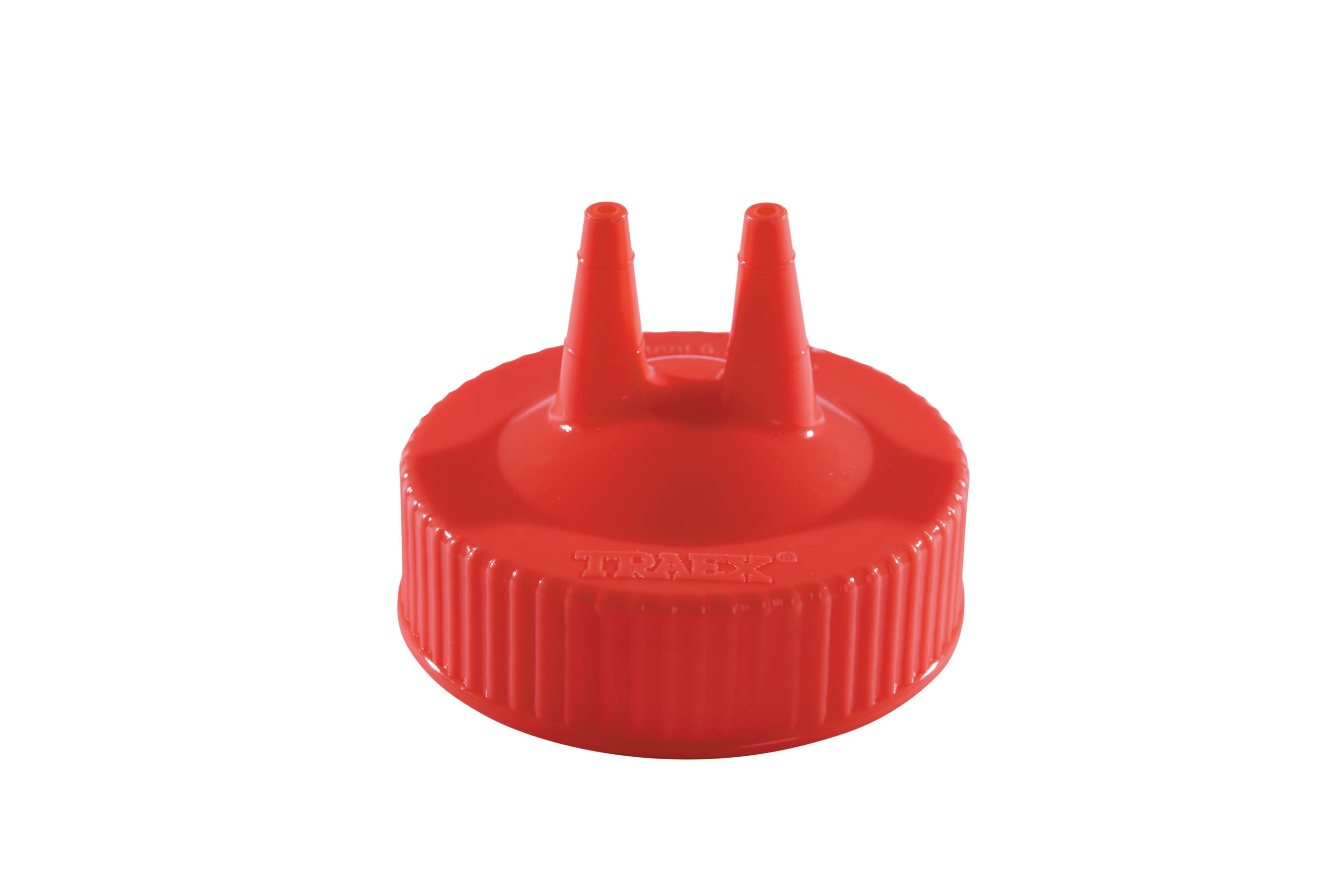 Traex® Squeeze Dispenser Replacement Cap with Double Tip Opening in Red